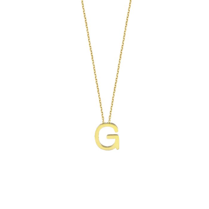G Harfi Kolye Altınkenti'nin ALTIN HARF KOLYE modellerinden biridir. 14 ayar altın kolye modelleri ve fiyatları.